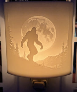 Bigfoot in the moonlight